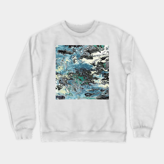 Earth Swirls - Paint Pour/ Fluid Art - Unique and Vibrant Abstract Acrylic Paintings for Art Prints, Canvas Prints, Wall Art, Mugs, Leggings, Phone Cases, Tapestries and More Crewneck Sweatshirt by cherdoodles